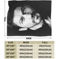 thumbnail image 3 of Shah Rukh Khan Blanket Soft Flannel Fleece Throw Blanket Pattern Warm Plush Blankets 60"x50", 3 of 6