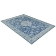 thumbnail image 2 of Allstar Rugs 7' 9" x 10' 0" Blue Traditional Persian Themed Polyester Area Rug with a Ivory Tabriz Design and Grey Accents. Machine-Made in China., 2 of 7
