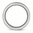 thumbnail image 2 of Titanium Sawtooth Design Flat Polished w/Brushed Edge 8mm Band TB381, 2 of 6