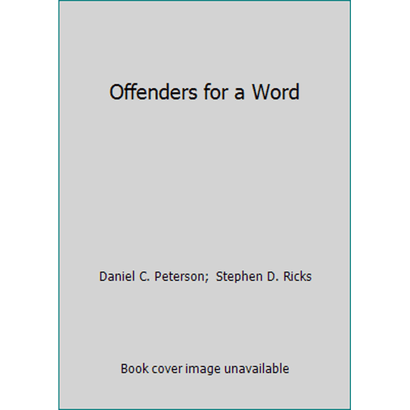 Pre-Owned Offenders for a Word (Paperback) 1562362089 9781562362089