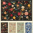 thumbnail image 5 of Pentantan 8'x10' Floral Area Rugs, Machine Washable Rug for Living Room- Soft Indoor Carpet, Low Pile for Bedroom, Dining Room, Playroom, Office, Black, 5 of 7
