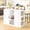 White + MDF, variant on 47.2" White Kitchen Island with Drop Leaf, Power Outlet, Wine Rack & Glass Holder, 2-Door Buffet Sideboard with Side Shelves, Melamine MDF