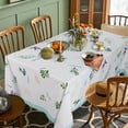 thumbnail image 4 of Summer Green Leaf Table Clothes for Rectangle Tables 60 x 84,Perfect for Kitchen Dinner, Restaurant ,Outdoor Holiday Picnic Table Cover, 4 of 5