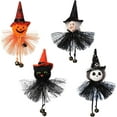 thumbnail image 7 of 4ps Halloween Decoration Hanging Ornaments Party Bar Decor Pumpkin Ghost Witch Black Cat Charm Scary Witch Pendant, 7 of 7