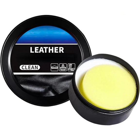 Leather Balm for Cars, Leather Cleaning Cream & Conditioner Paste, Professional Multi-Functional Restorer for Car Interior, Furniture, Shoes & Bags, Deep Cleaner & Repair Kit for Leather Care (1PC)