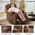 thumbnail image 3 of Korser Fauteuil Inclinable Manuel Petit pour Petits Espaces pour Salon, Brun, 3 of 6