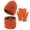 Orange, variant on Prolriy Set Beanies Hats Men Women Autumn&Winter Warm Cute Wool Hat Scarf Gloves Slouchy Three Pieces Winter Snow Knit Cap Screen Mittens Scarves Sets Scarf for Women Black