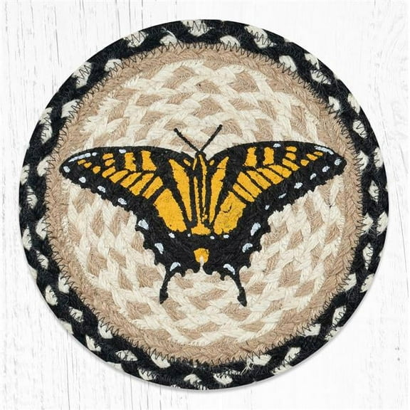 Capitol Importing 80-430SB 10 x 10 in. MSPR-430 Swallowtail Butterfly Printed Round Trivet