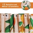 thumbnail image 3 of Orange Fruit Shower Curtain 72 x 72 Inch Round Citrus Decorative Bath Curtain Polyester Fabric Waterproof Bathroom Curtain with 12 Hooks, 3 of 6