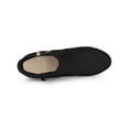 thumbnail image 5 of BLISSFUL STEP Women's Ankle Boots Platform Round Toe Zipper Block Heels Black 8, 5 of 7