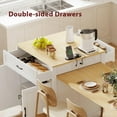 thumbnail image 3 of Kitchen Island with 2 Drawers & 1 Cabinet - Double-sized Storage & Expandable to 6 People, 3 of 25