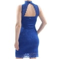 thumbnail image 2 of GUESS $98 Womens New 1294 Blue Vanessa Lace Body Con Dress S B+B, 2 of 2