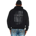 thumbnail image 5 of JH Design Group Mens Chevy Camaro Hoodie Distressed American Flag 2-Sided Sweatshirt, 5 of 7