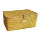thumbnail image 2 of Cesta de almacenamiento de ratán tejida a mano rectangular con tapa Organizador de Cesto de ropa Contenedor para baño Dormitorio Picnic L Gloria Cesta de almacenamiento, 2 of 9