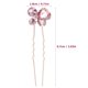 thumbnail image 2 of unbranded 4Ud Horquillas Tipo U Con Pedrería Rosa Accesorios Decorativos Para Peinados Formales, 2 of 6