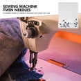 thumbnail image 1 of WHAMVOX Sewing Machine Twin Needles 19Pcs Set Blue Cylindrical Shape for Crafters and Home Use, 1 of 8