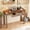 Walnut-39.4 in, variant on BESKADI Solid Wooden Desk with Drawers - 39 x 16 Inch Narrow Desks, Rubberwood Mid Century Modern Desks, Small Writing Desk for Bedroom|Small Spaces - Walnut Color