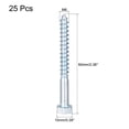 thumbnail image 2 of Uxcell M6 x 60mm Carbon Steel Zinc Plated Hex Lag Screws for Wood 25 Pack, 2 of 4