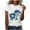 White, variant on CHUMUD Womens Summer T Shirts Short Sleeve Crew Neck Sheep Tees Trendy Casual Loose Fit