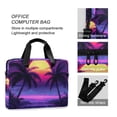 thumbnail image 4 of FORMRS 16" Laptop Bag Carrying Sleeve Case with Handle Travel Shoulder Briefcase, Pink Digital Art, 4 of 8