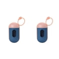 thumbnail image 4 of Methold Dispensador de bolsas de basura para mascotas, organizador de reciclaje, bolsas de basura, clasificación de limpieza, suministros de transporte, Rosa Azul Oscuro 2piezas Methold  CBP209822, 4 of 6