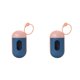 thumbnail image 1 of Methold Dispensador de bolsas de recolección de basura para mascotas, organizador portátil, bolsas de basura, accesorios de transporte de limpieza, Rosa Azul Oscuro 2piezas Methold CBP209822, 1 of 6