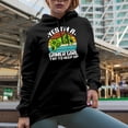 thumbnail image 2 of Yes, I'm a Gamer Girl, Try to Keep Up - Video Gaming Enthusiast Girls, Black Hooded Sweatshirt or Hoodie, Small, 2 of 5