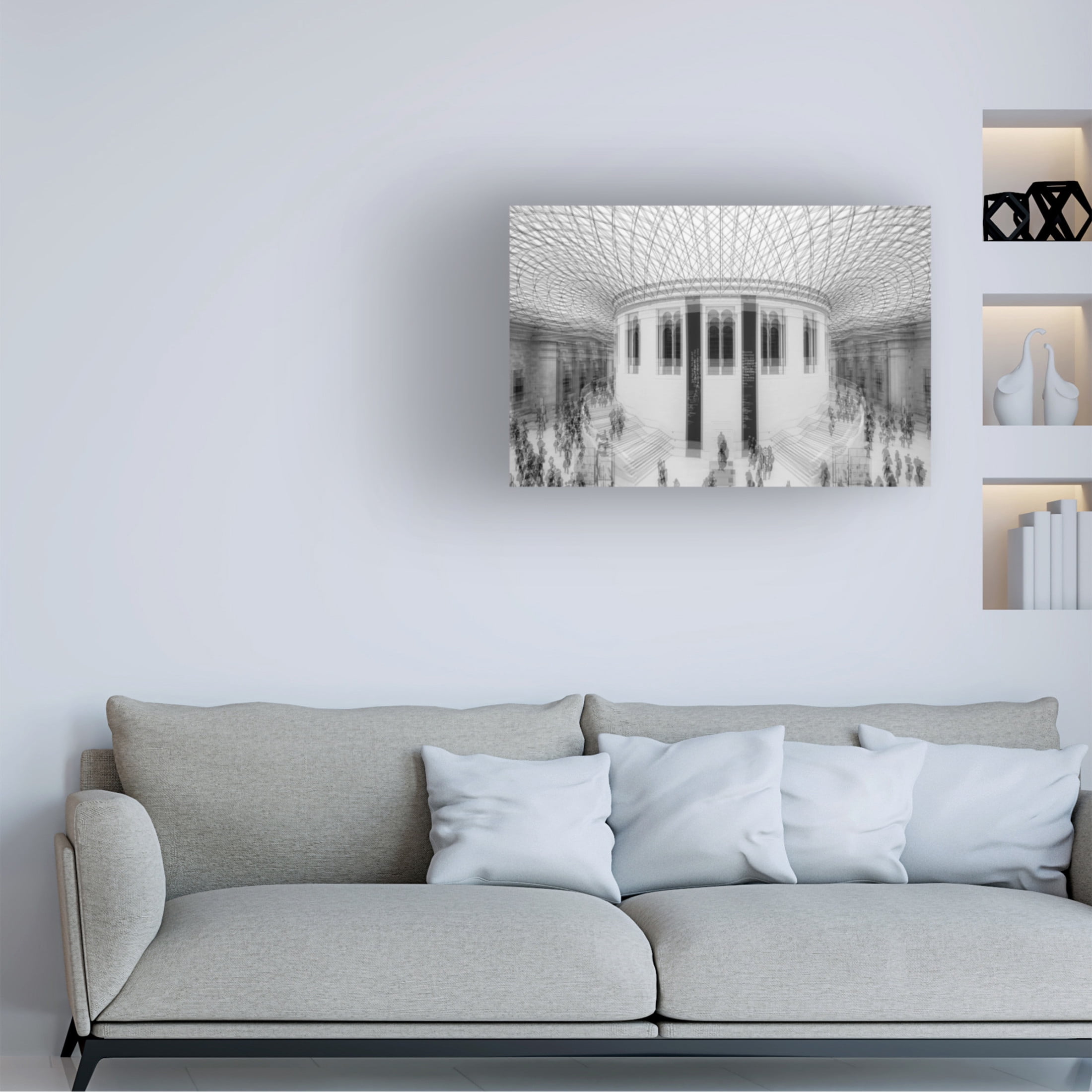 Trademark Fine Art Joshua Raif A Visit To The British Museum Canvas Wall Art
