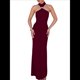 thumbnail image 1 of Vestidos Largos Formales Elegantes para Mujer, con Cuello Alto, Sin Mangas, Abertura en la Espalda, para Fiestas, Cócteles y Bodas Vino Tinto M, 1 of 10