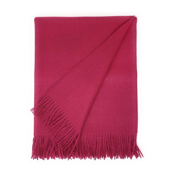 Alpaca Home - Couverture Jetée en Laine Unie 100 % pour Bébé Alpaca, Hypoallergénique et Sans Allergènes, pour la Déco de la Maison Ou les Voyages 51 X 71 Pouces (Dahilia)