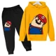 thumbnail image 1 of Traje de algodón con capucha de Super Mario bros para niño Y niña, ropa deportiva con capucha, conjuntos de Pokémon, 2, 5, 6, 7, 8, 9, 10, 11, 12 años, 1 of 1