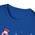 thumbnail image 3 of Pink Flamingo Christmas Lighting Xmas Tree Santa Hat Novelty Unisex T-Shirt, 3 of 4