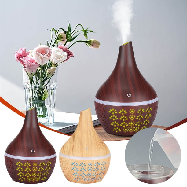 Difficult Aceites Aromáticos, Luz Nocturna Led, Funcionamiento Silencioso, Humidificador Recargable Puerto Usb, Gran Capacidad, Diseño Portátil, Ambiente Relajante, Uso En Casa o En La Oficina, Capac