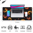 thumbnail image 5 of Long Mouse Pads for Desk,Black Halloween Pumpkin Faces Desk Mats on Top Of Desks, Desk Mouse Pad Extra Large with 3mm Non-Slip Base and Stitched Edge for Gaming,Office,Work,Home 35.4"x15.7", 5 of 6