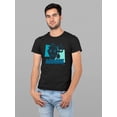 thumbnail image 2 of Aquarius Emoji Vibes - Trident Design Men's T-shirt, 2 of 4