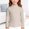 thumbnail image 4 of BOOMNY Toddler Baby Girls Base Tshirts Long Sleeve T Shirts for Girls Solid Color Breathable Loose Fit Cozy Childrens Spring Dailywear, 4 of 4