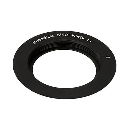 Fotodiox Lens Mount Adapter - M42 Type 2 Screw Mount SLR Lens to Nikon F Mount SLR Camera