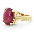 thumbnail image 2 of Galaxy Gold 14k Solid Gold Filigree Ring Oval Shape Ruby 5277 (Yellow-Gold, 10.5), 2 of 3