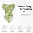 thumbnail image 6 of Daiia Gnome And Pineapple Women'S Crew Neck Short Sleeve Slim Fit T Shirts Tops Basic Bodysuit Leotard Clothing-Medium, 6 of 9