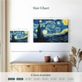 thumbnail image 4 of Elephant Stock Starry Night Wall Art - Horizontal Canvas Wall Art - Living Room Wall Decor - Nature Canvas - Yellow And Blue Decor By Vincent Van Gogh - 12" x 8", 4 of 8