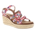 thumbnail image 2 of Corkys Womens All Nighter Floral Espadrille Wedge  Casual Shoes, 2 of 5