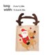 thumbnail image 4 of Injueey Bolsas de regalo de árbol de Navidad exquisitas de bolsillo de Papá Noel, bolsa de dulces portátil, adornos navideños de lino Kits de decoración para fiestas Antler El Anciano, 4 of 6