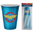 thumbnail image 1 of DC Comics Wonder Woman Logo 18oz Disposable Plastic Party Cups | 20 Pack, 1 of 2