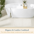 thumbnail image 2 of ComfiTime Memory Foam Bathroom Rug, Non-Slip Bath Mats for Bathroom Floor, Soft & Ultra Absorbent Shower Mat, Quick Dry Machine-Washable Bathmat for Shower & Tubs, 17 x 24, Cream White, 2 of 9