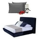 thumbnail image 1 of Recámara Drax Azul con Cabecera + Base Cama Matrimonial + Almohada 2Pack + Frazada, 1 of 7