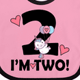 thumbnail image 4 of Inktastic 2nd Birthday 2 Year Old Girl Unicorn Girls Baby Bib, 4 of 4