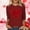 Wine, variant on Cute Women's Tops 3/4 Sleeve Valentine's Day Red Blouses Comfortable Heart Spring Tops Womens Shirt S
