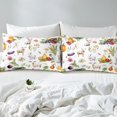 thumbnail image 3 of Rustic Farmhouse Bedding Set For Kids Boys Girls,Rabbit Sheep Animal Fitted Sheet Twin Size,Vegetables Fruits Food Bed Sheets Country Farm Style Bed Cover(No Top Sheet), 3 of 5