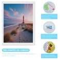 thumbnail image 3 of Diamond Art Kits for Adults - Beach Lighthouse Sunset Sky 5d Diamond Painting for Adults, Diamond Art for Adults Beginners, Frameless Diamond Painting Kits for Adults for Home Wall Decor, 3 of 7