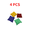 4PCS(Random Color) #1, variant on StlyGar 1/4/8 Pack Cornhole Bean Bags For Adults Family Outdoor Yard Bean Bag Toss Games Carnival Party Toy 1PC(Random Color)